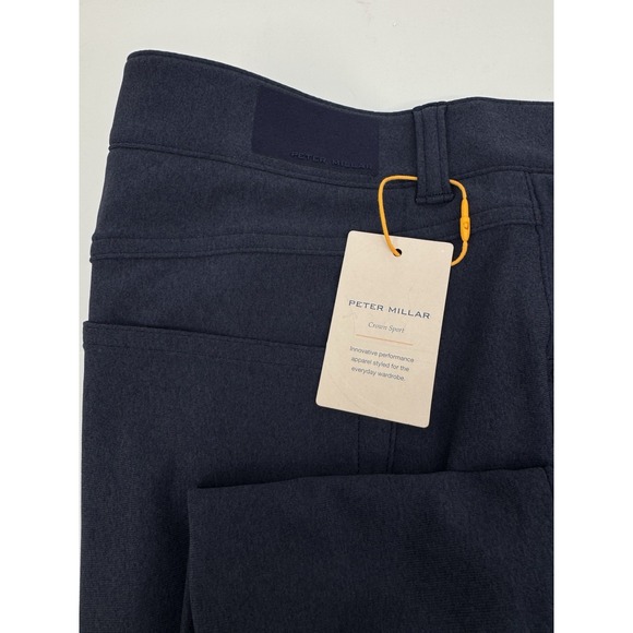 NWT Peter Millar BREVARD Five Pocket Performance Pants Navy Blue 40 X 32 $180 - Picture 2 of 11